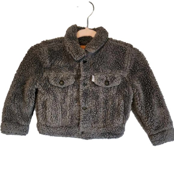 EUC Fuzzy Levi Jacket (Gray) - Picture 1 of 6
